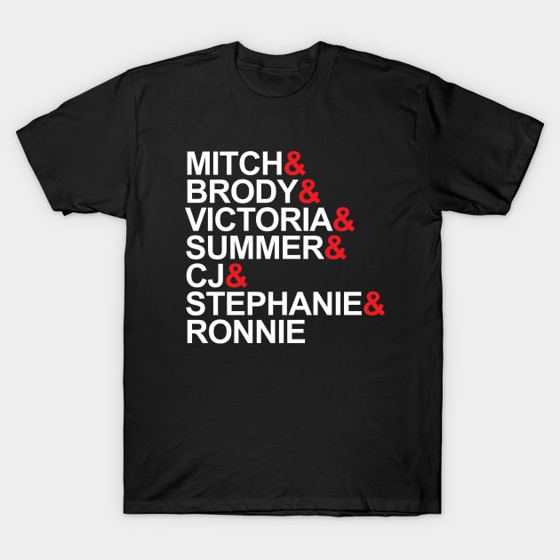 Baywatch Movie Character Names Mitch Brody T-Shirt by Rebus28